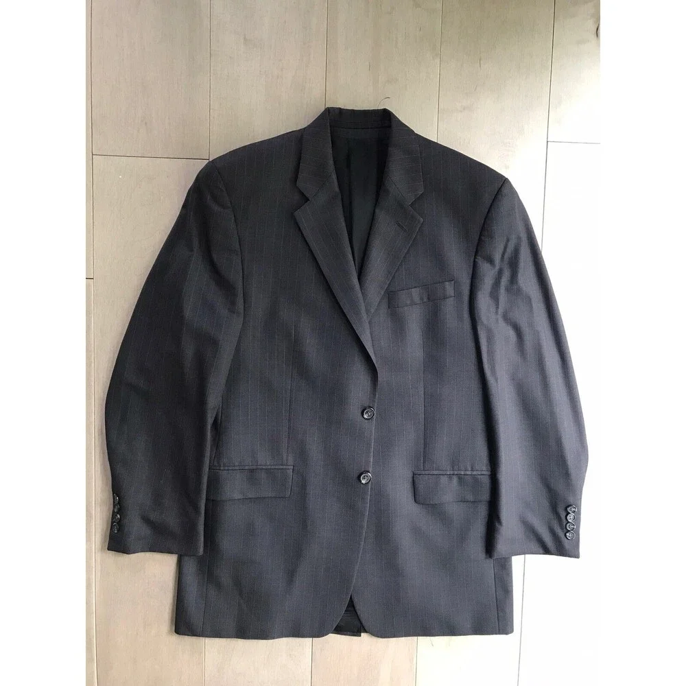 Ralph Lauren men sport coat suit jacket blazer 40 L gray